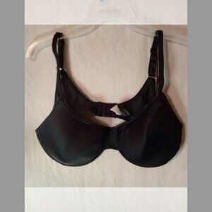 (E) Barely Breezies Padded Underwire Bra 44B Black